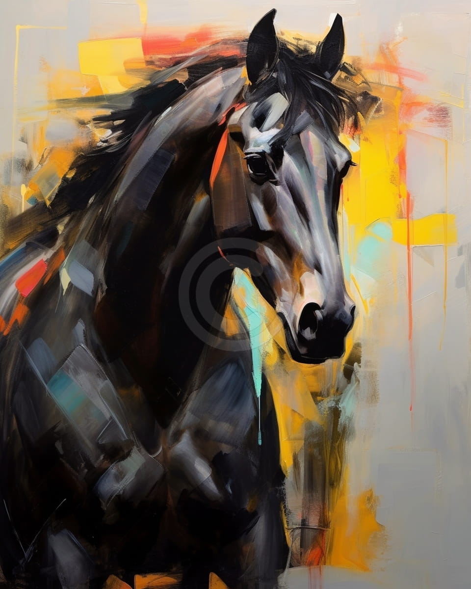 Abstract Horse Portrait