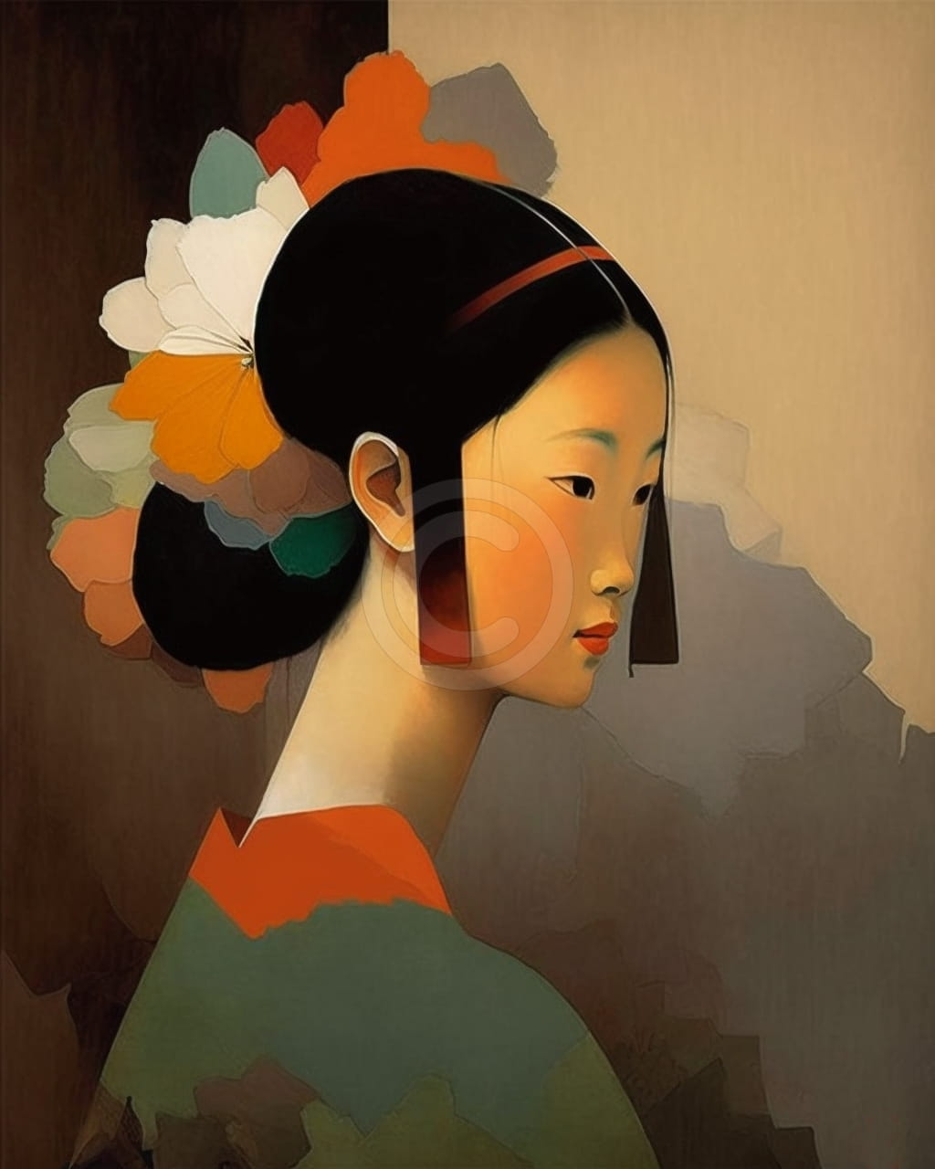 Portrait Of A Japanese Woman