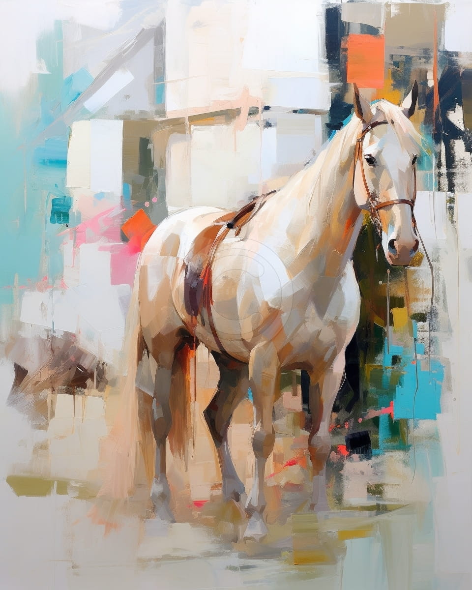 Cityscape With Horse