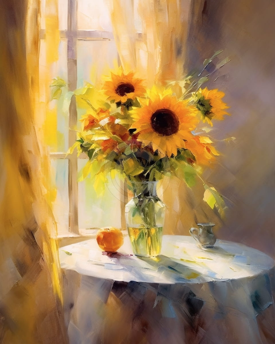 Sunflower In A Vase
