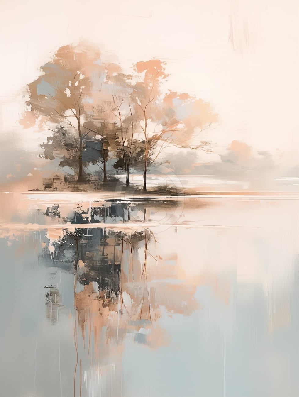  Trees Reflected in Still Water