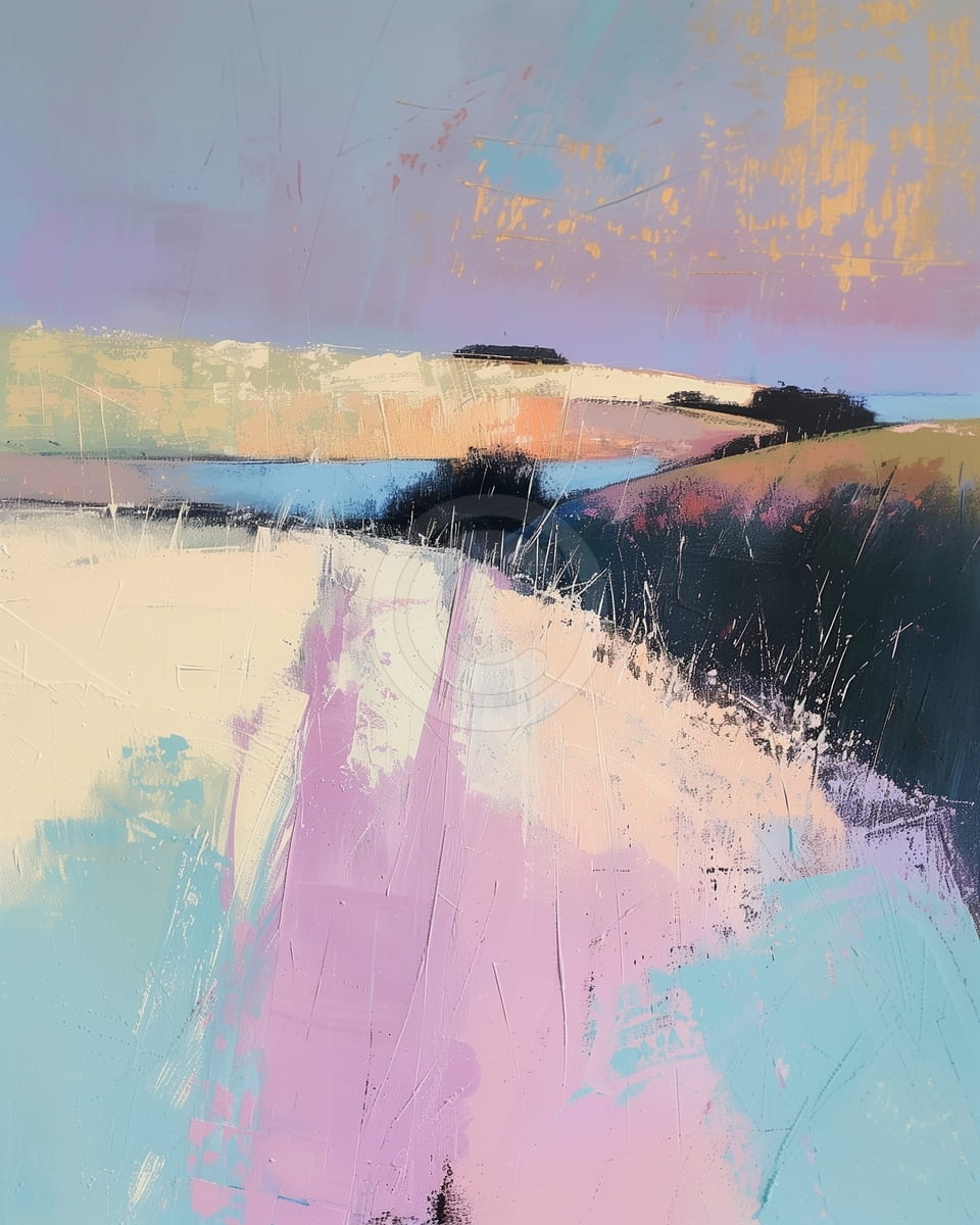 Sentiero tra Campi Pastello