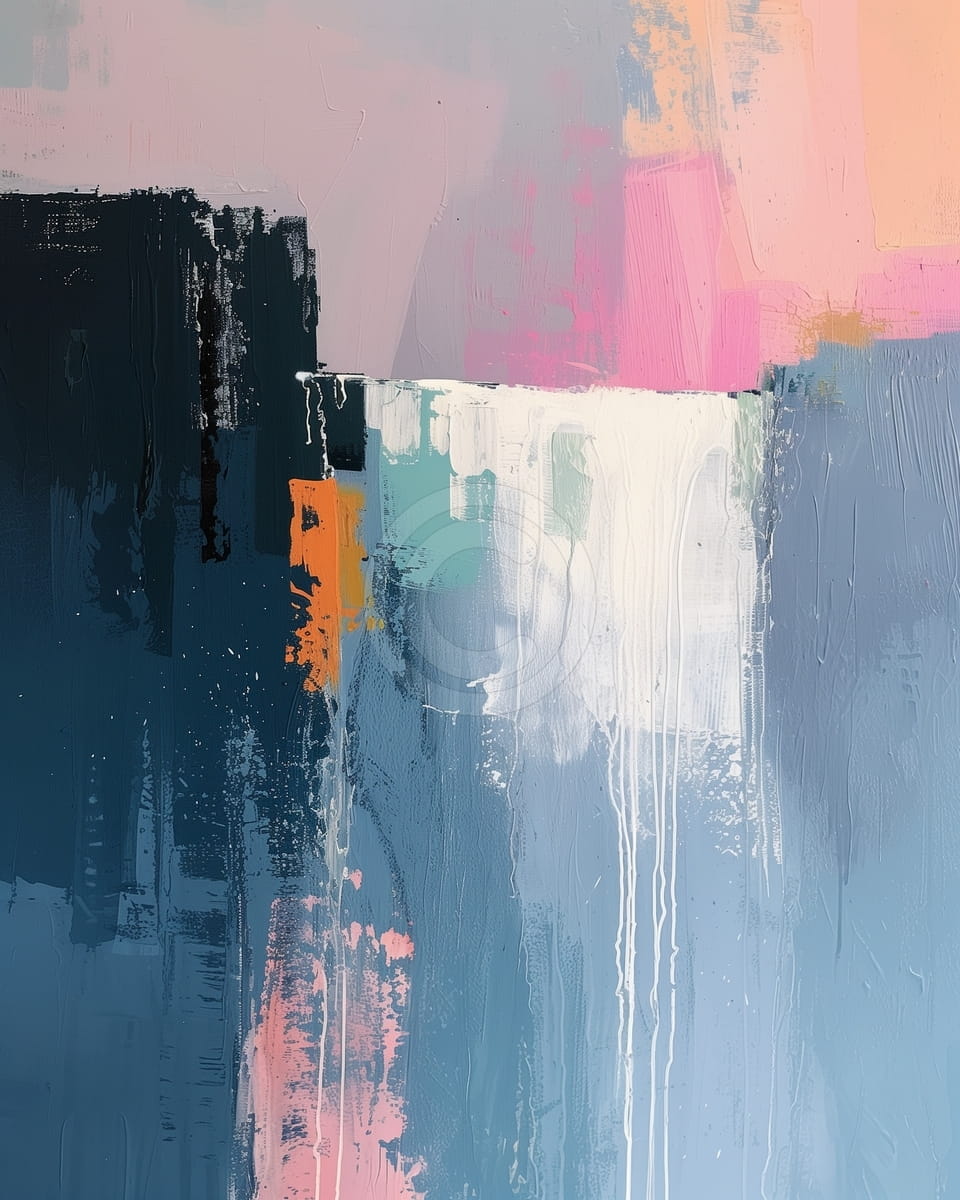 Abstrakter Wasserfall