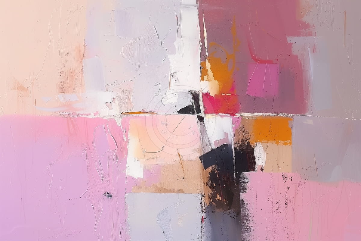 Kreuz aus Rosa und Feuer