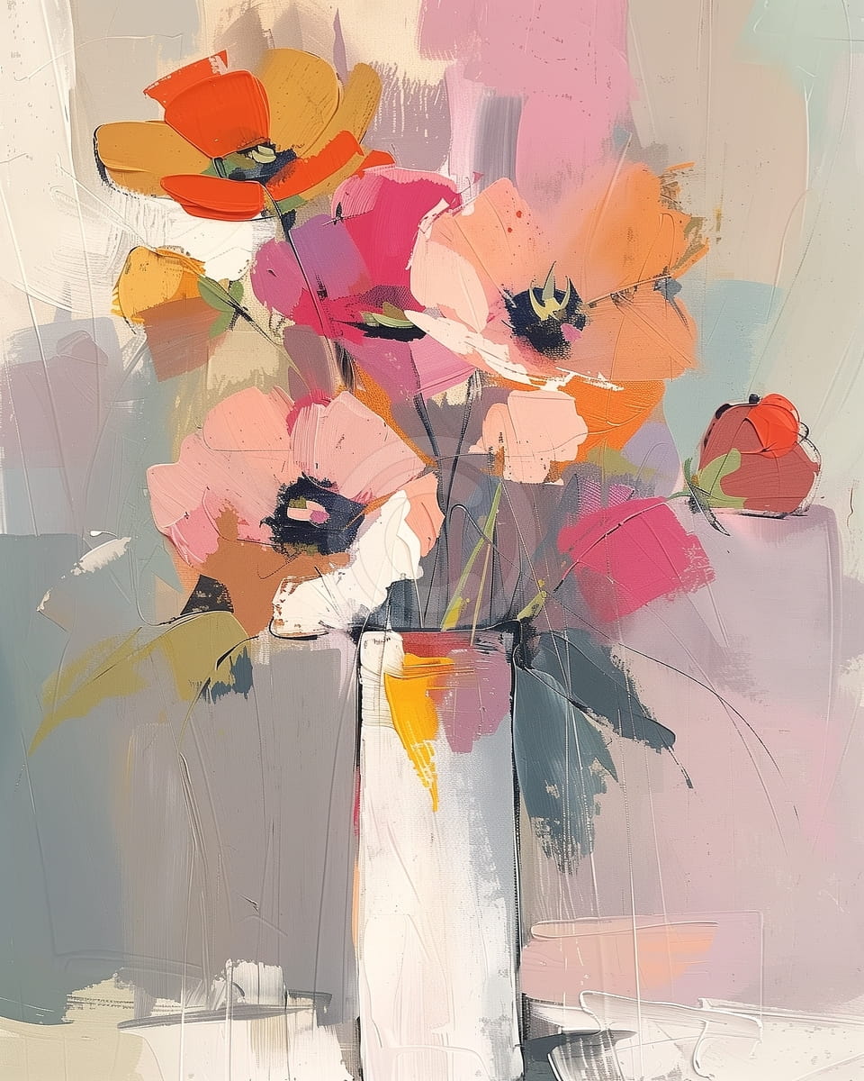 Coquelicots contemporains, symphonie de couleurs