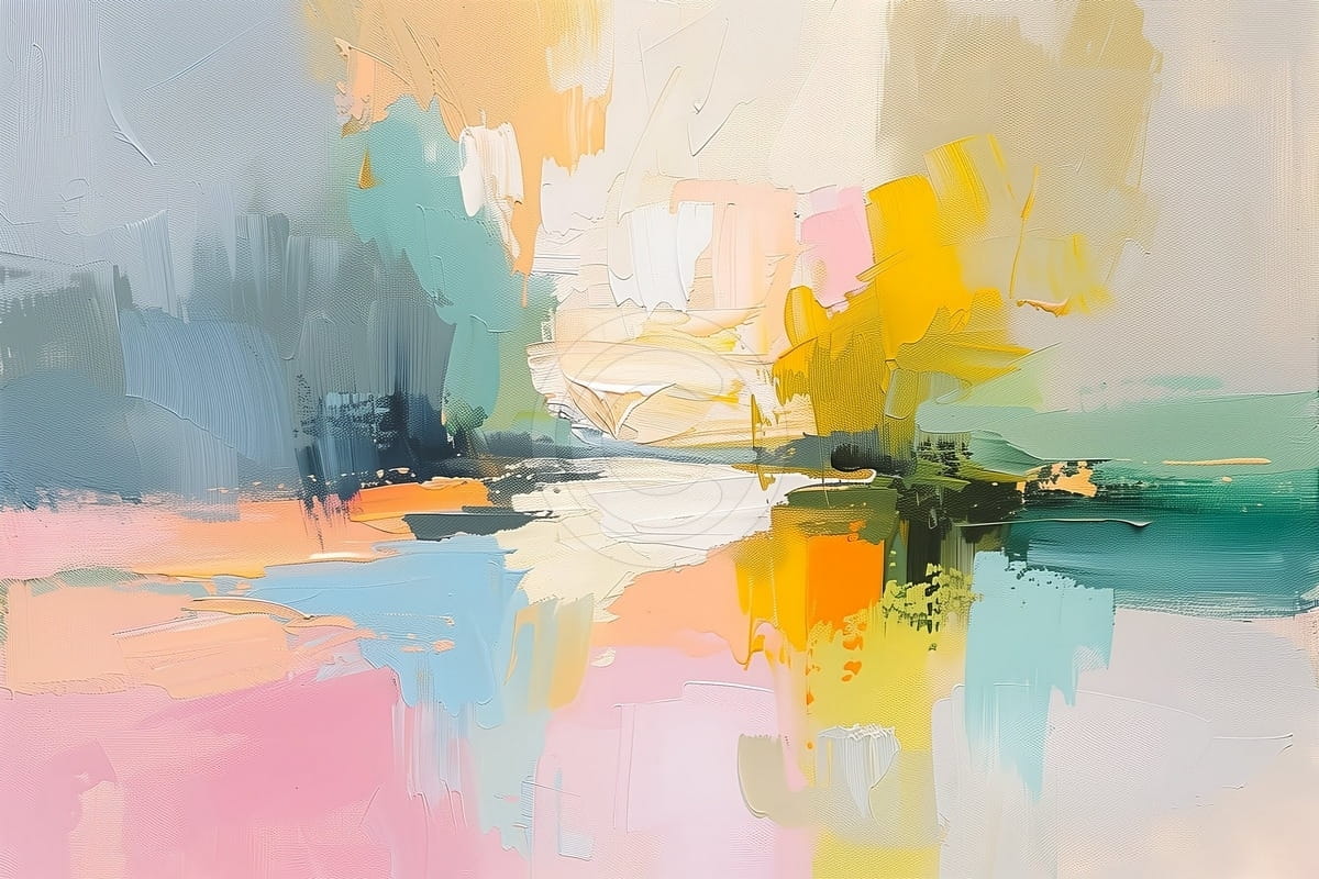 Abstract Sunset Reflected in Water