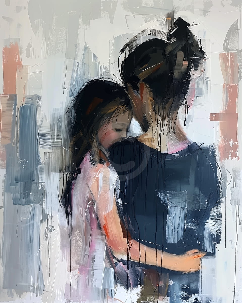 Woman Holding a Child