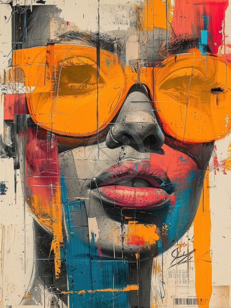Woman with Orange Sunglasses