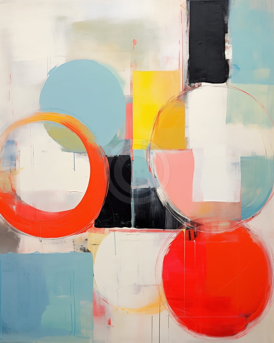 Überlappende Kreise mit Geometrischen Blöcken