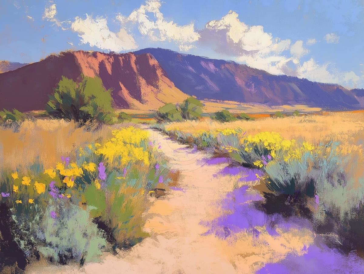 Wildblumenpfad im Wüstental