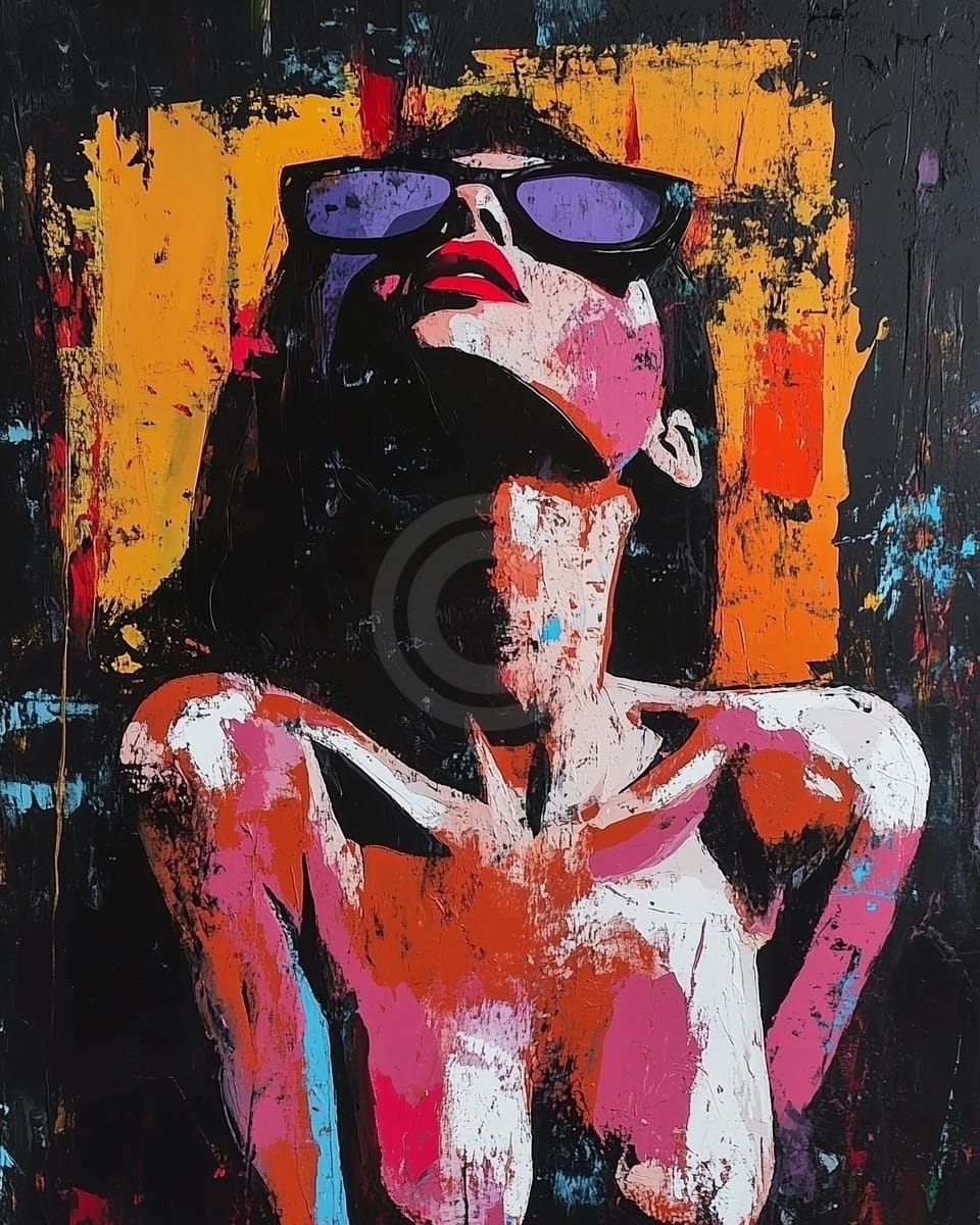 Mujer Atrevida con Gafas de Sol