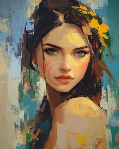 Yellow Flowers in Her Hair