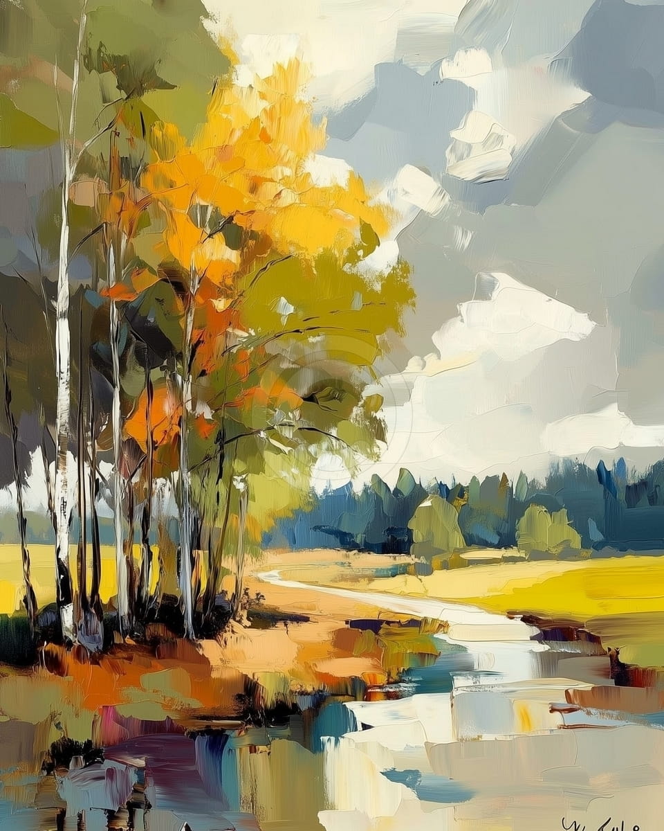 Serenity of the Autumn Countryside