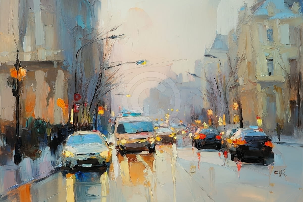 Tráfico Urbano bajo la Lluvia