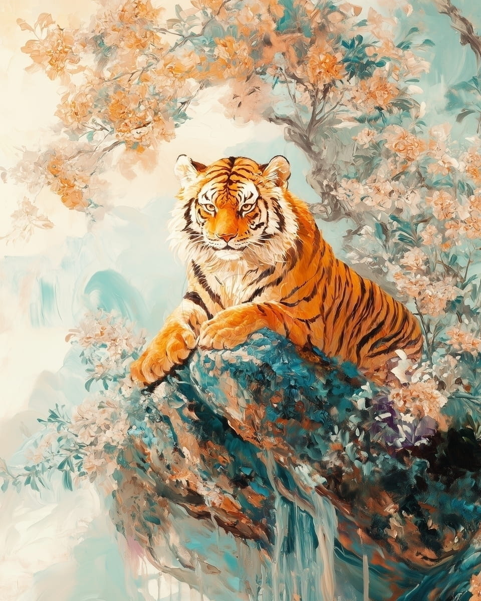 Tigre Reale tra i Fiori