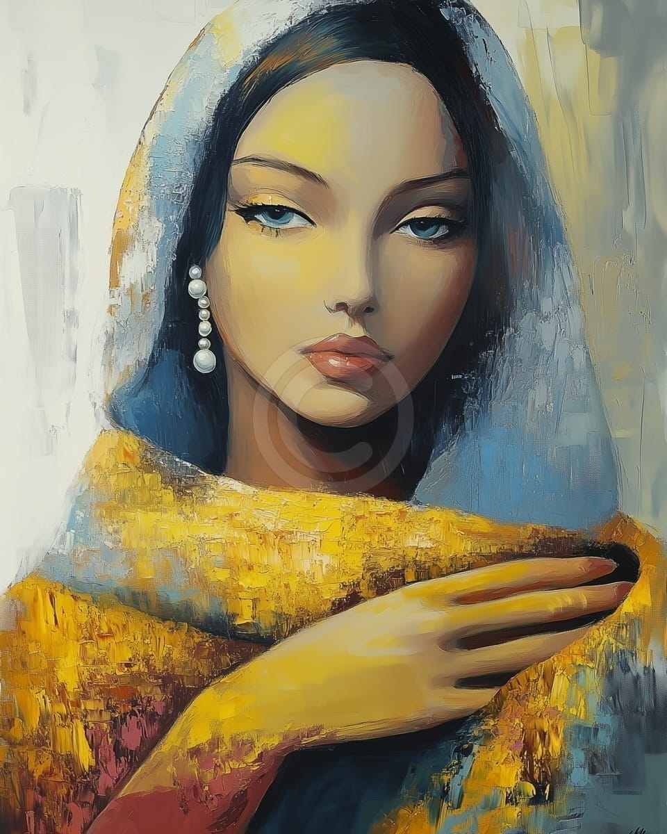 Blue Veil and Pearl: A Woman of Intrigue