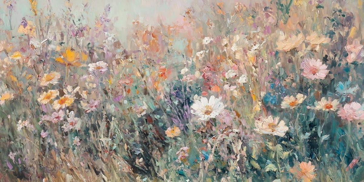 Prado Suave de Flores Silvestres
