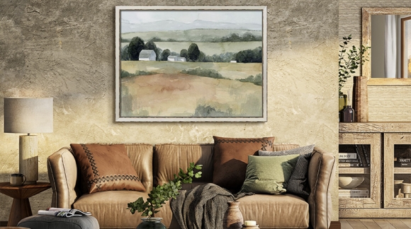 How to Decorate a Living Room with Large Paintings